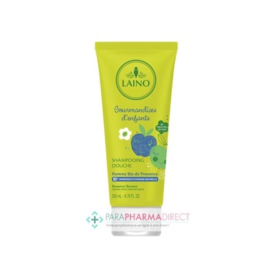Laino Shampooing Douche Gourmandises d'Enfants Pomme Bio de Provence 200ml