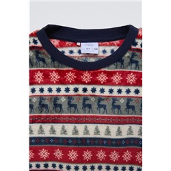 AGES 6-14/ GREEK KEY FLEECE PYJAMAS