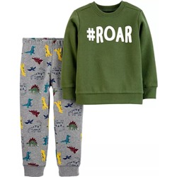 Carter's | Baby 2-Piece Dinosaur Fleece Top & Jogger Set