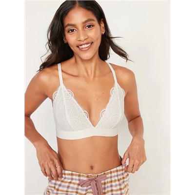Lace V-Neck Bralette Top for Women