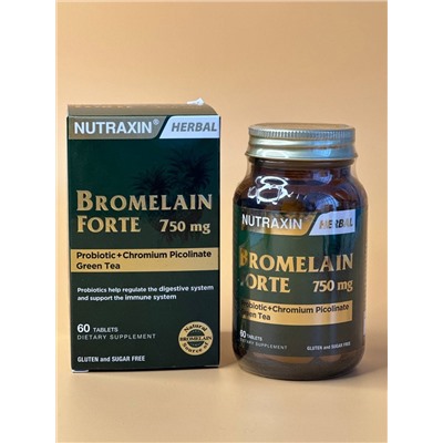 BROMELAIN FORTE 60 cap NUTRAXIN