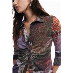 Camiseta manga larga bosque otoñal
