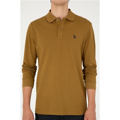 Erkek Açık Haki Basic Sweatshirt