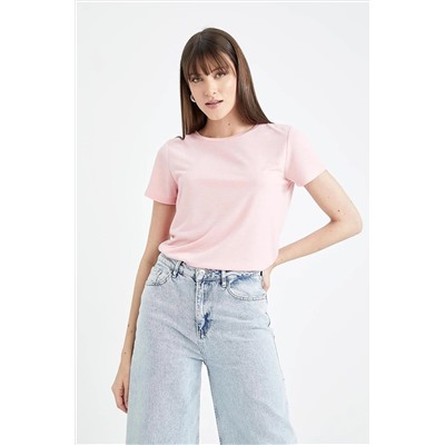 Defacto Regular Fit Bisiklet Yaka Kısa Kollu Tişört W7299AZ23SM