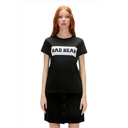 Bad Bear, Flog 0 Yaka Kadın Body - Siyah