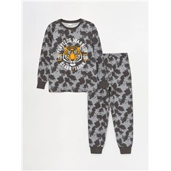 LC Waikiki Bisiklet Yaka Baskılı Uzun Kollu Erkek Çocuk Pijama Takımı, LCW Kids                                            
                                            Bisiklet Yaka Baskılı Uzun Kollu Erkek Çocuk Pijama Takımı