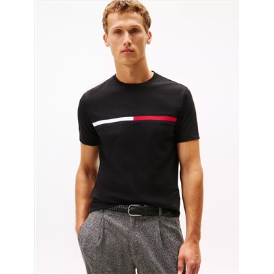 Embroidered Flag Logo T-Shirt