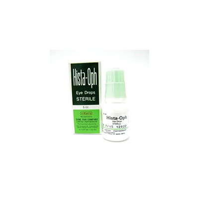 Противоаллергические глазные капли Hista-Oph 5 мл / Hista-Oph Eye Drops Sterile 5 ml