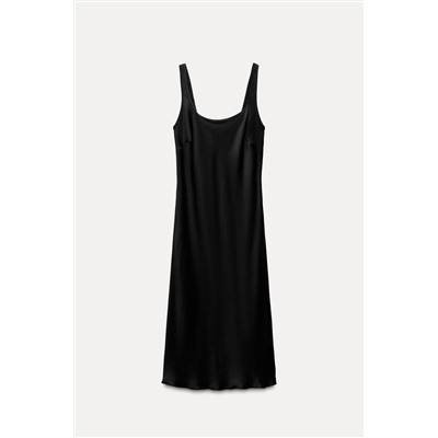 ZW COLLECTION SATIN DRESS WITH SLIT