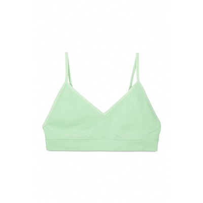 Sujetador top relleno verde copas extraíbles