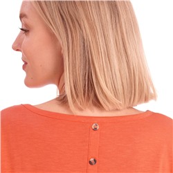 Damen Langarmshirt mit Knopfleiste im Rücken