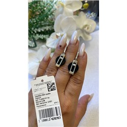 С-4537-Р-Ча Серьги 2 Черныйкруг 13,30 0,731, 2  Круг 2,00 0,026