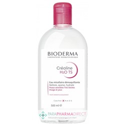 Bioderma Créaline H2O TS - Eau Micellaire Démaquillante 500 ml