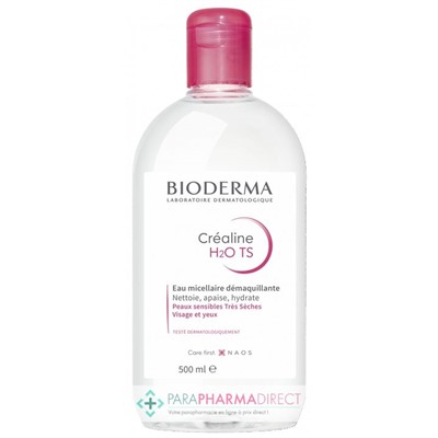 Bioderma Créaline H2O TS - Eau Micellaire Démaquillante 500 ml