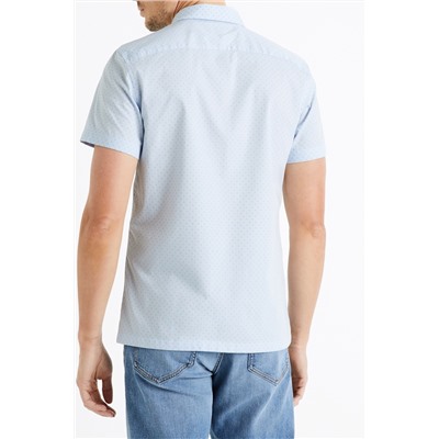 Camisa slim fit - Azul