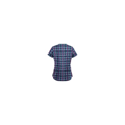 UA Plaid Deep Ocean Scrub Top