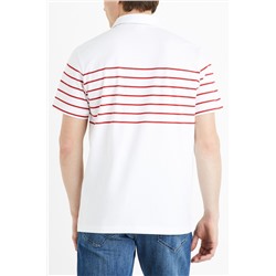 Polo - Blanco y rojo