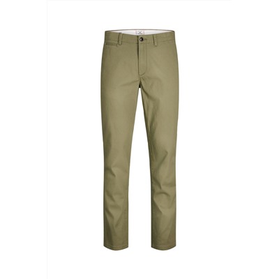 Pantalón recto Caqui