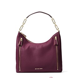 MICHAEL Michael Kors Matilda Leather Shoulder Bag - Plum