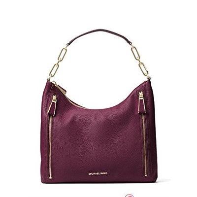 MICHAEL Michael Kors Matilda Leather Shoulder Bag - Plum