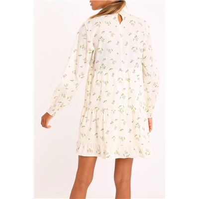 Vestido trapecio Crudo