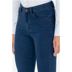 Kadın Koyu Mavi Jean Pantolon