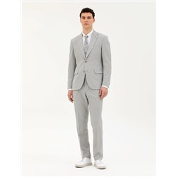 Açık Gri Slim Fit Takım Elbise