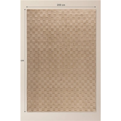 Soie Rölyef Halı - Vizon - 200x290 cm