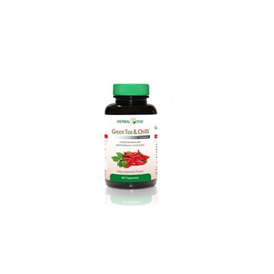 Капсулы Зеленого чая и перца Чили Herbal One 60 капсул / Herbal One Green Tea and Chilli Extract 60 capsules