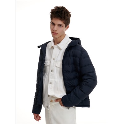 Steppjacke mit Kapuze