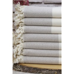 Fabric Box, %100 Doğal Pamuk Elmas Peştemal Banyo Havlusu Türk Havlusu Hamam Plaj Havlusu