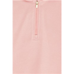 Kız Çocuk Pudra Kapüşonlu Sweatshirt