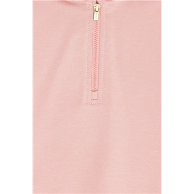 Kız Çocuk Pudra Kapüşonlu Sweatshirt