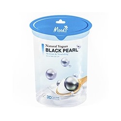 ТКАНЕВАЯ МАСКА С ЙОГУРТОМ И ЧЕРНЫМ ЖЕМЧУГОМ 3D 35 МЛ / MOODS NATURAL YOGURT BLACK PEARL FACIAL MASK 35 ML