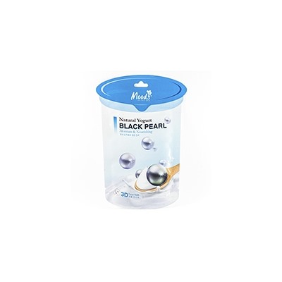 ТКАНЕВАЯ МАСКА С ЙОГУРТОМ И ЧЕРНЫМ ЖЕМЧУГОМ 3D 35 МЛ / MOODS NATURAL YOGURT BLACK PEARL FACIAL MASK 35 ML