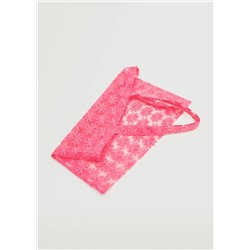 Bolso organza flores -  Mujer | MANGO OUTLET Melilla