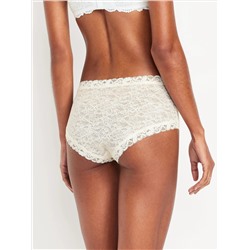 Low-Rise Lace Hipster Underwear