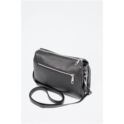 Bandolera de piel Arzergrande - Negro