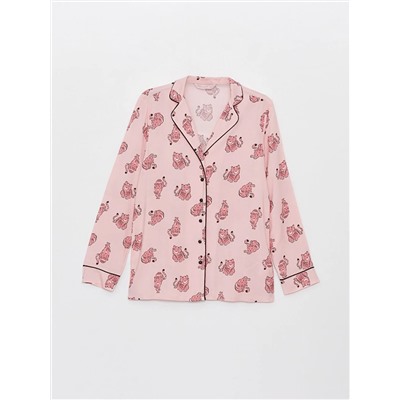 LC Waikiki Gömlek Yaka Desenli Uzun Kollu Kadın Pijama Takımı, LCW DREAM                                            
                                            Gömlek Yaka Desenli Uzun Kollu Kadın Pijama Takımı