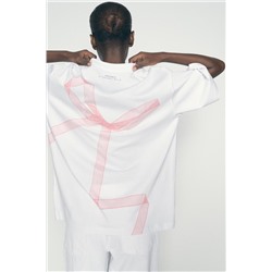 PRINTED T-SHIRT WITH BOW