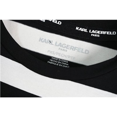 Повседневная  полосатая футболка KARL LAGERFEL*D ОРИГИНАЛ!