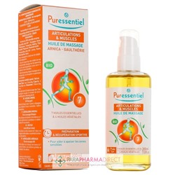 Puressentiel Articulations & Muscles Huile de Massage aux 7 Huiles Essentielles + 4 Huiles Végétales BIO 200ml