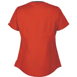 Butter-Soft Scrubs by UA™ Snap Front Y-Neck Top