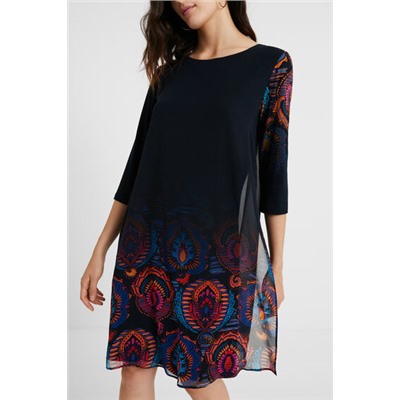 Vestido recto boho