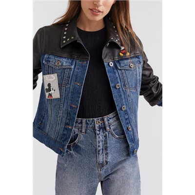 Chaqueta biker híbrida Mickey Mouse