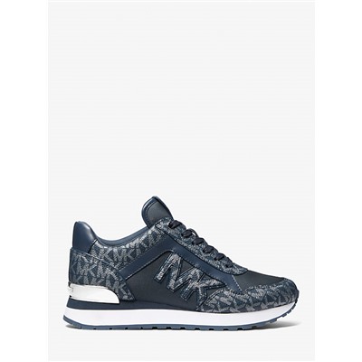 Maddy Metallic Signature Logo Trainer
