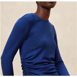 Soft Luxe Shirred-Waist Top