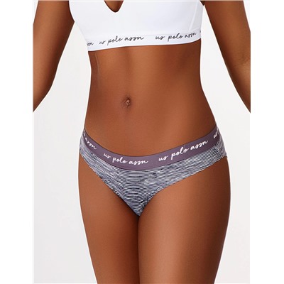 5PK MICROFIBER HI-CUT BIKINIS