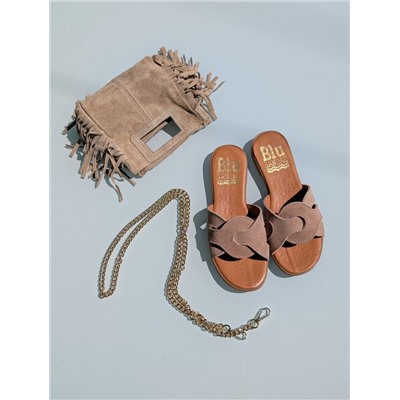 Комбо S25040TAUPE + Итальянская мини сумочка AB.Z · Pelle · Miniflec BEIG АКЦИЯ