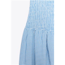 GINGHAM MIDI DRESS